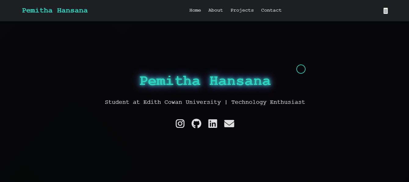 Portfolio Site for Pemitha Hansana
